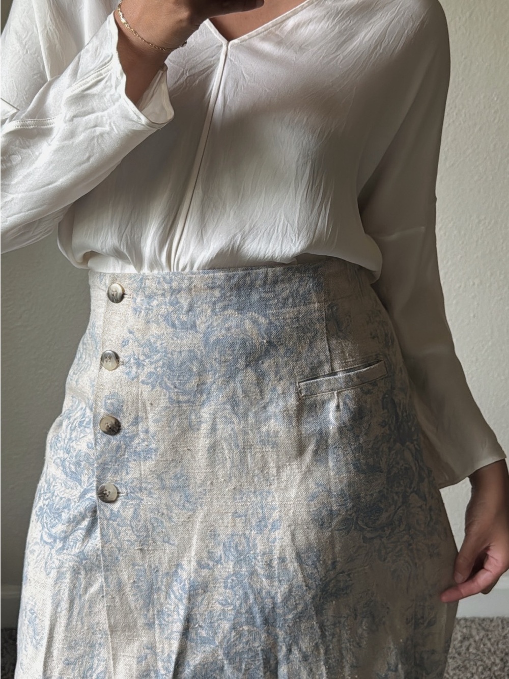 Vintage 100% linen skirt by Coldwater Creek - Picture 2 of 4